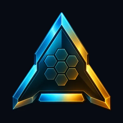 Apex Armada logo: emblem on dark